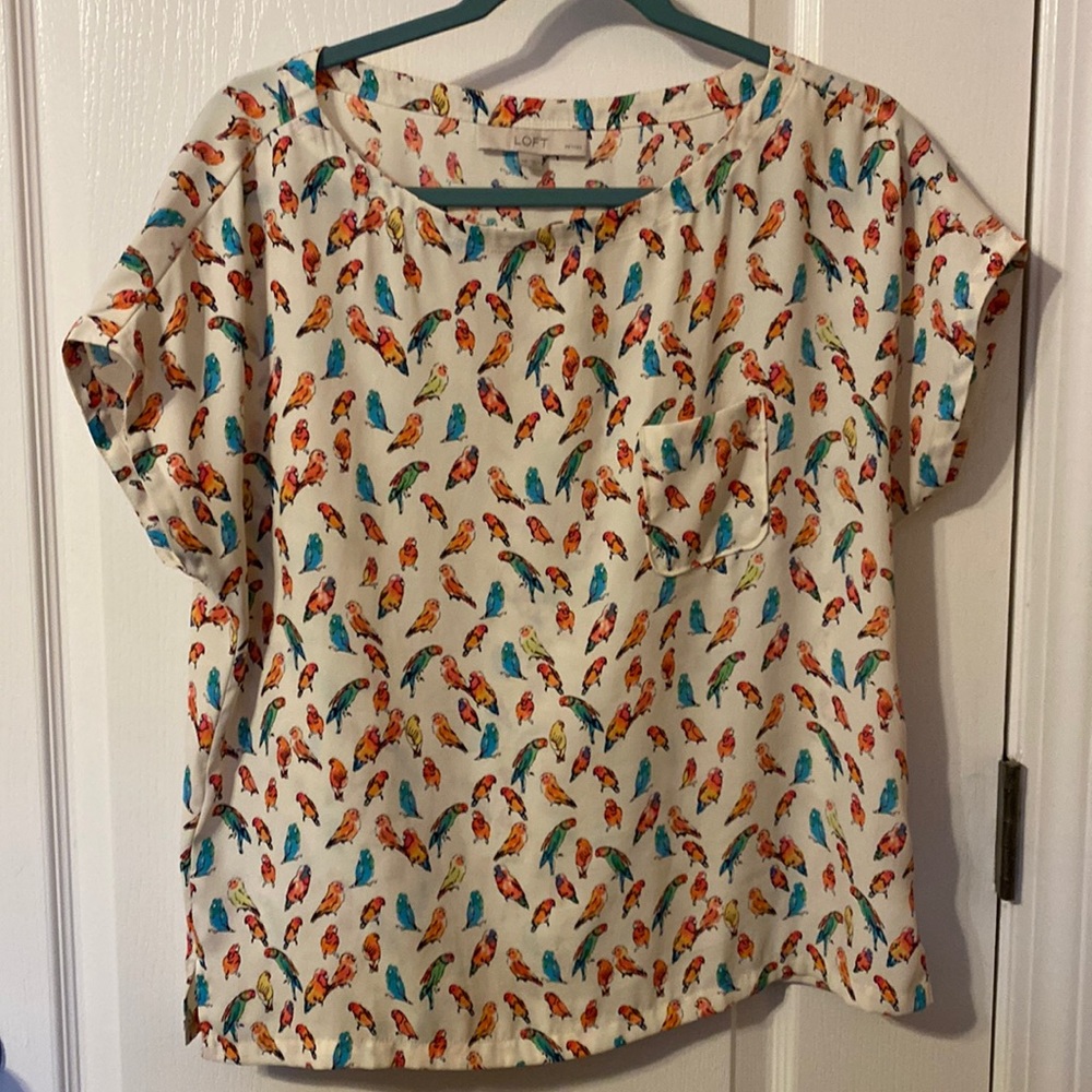 Loft bird blouse